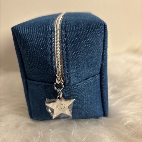 Dior Blue Denim Makeup Bag with Beauty Products - Picture 4 of 16